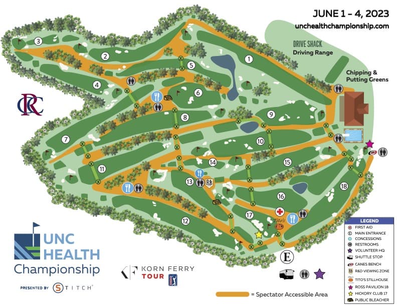 RCC Golf Course Map